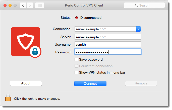 kerio vpn