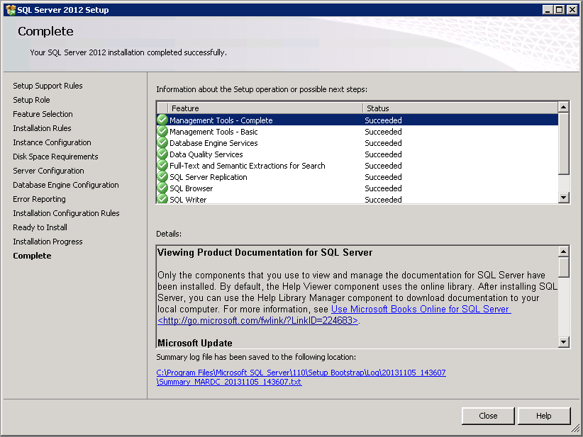 sql 2012 express and sql 2008 r2 configuration file