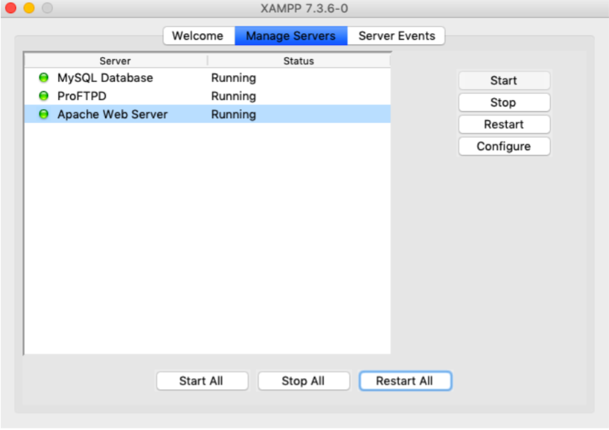 Unable To Start XAMPP Services On Mac Machine