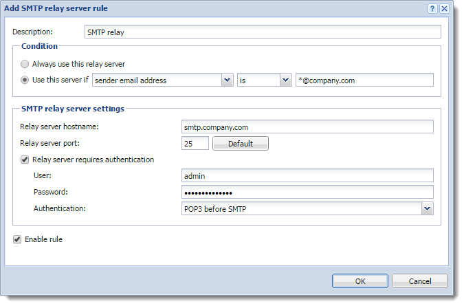 kerio connect smtp