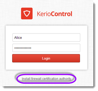 kerio connect ssl certificate server type