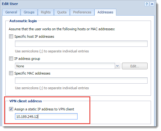 Assigning Static Ip Addresses For Kerio Control Vpn Clients