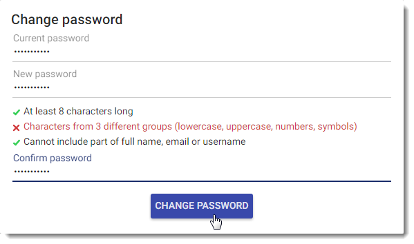 Change Or Reset Your Password