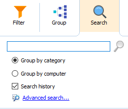 Search specific computers and groups