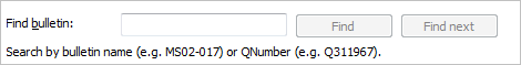 Searching for bulletin information