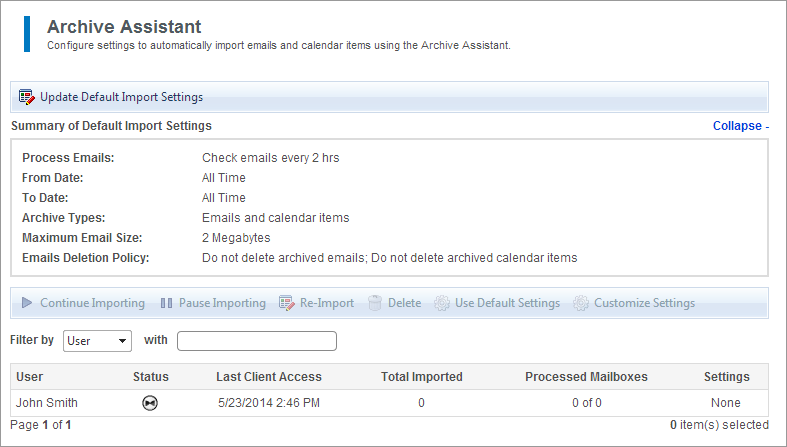 gfi mailessentials configuration export import tool