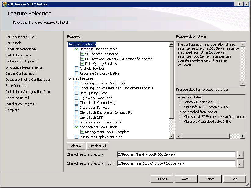 Installing SQL Server® 2012 and SQL Server® 2012 Express